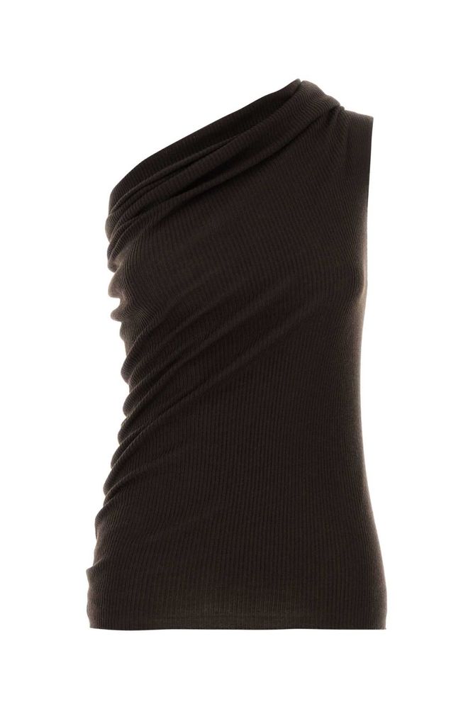 Rick Owens Athena One-Shoulder Knitted Top
