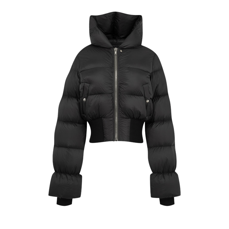 Rick Owens Cinched Hooded Jacket 'Black'