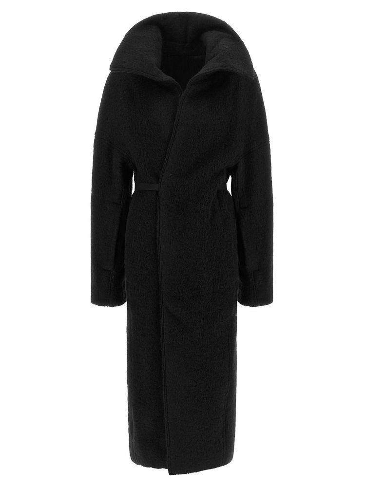 Rick Owens Dracucollar Belted Wrap Coat