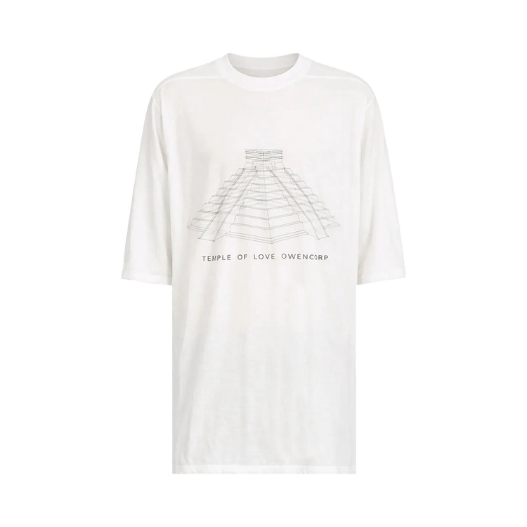 Rick Owens Jumbo Short-Sleeve T-Shirt 'Milk Wash/Black'