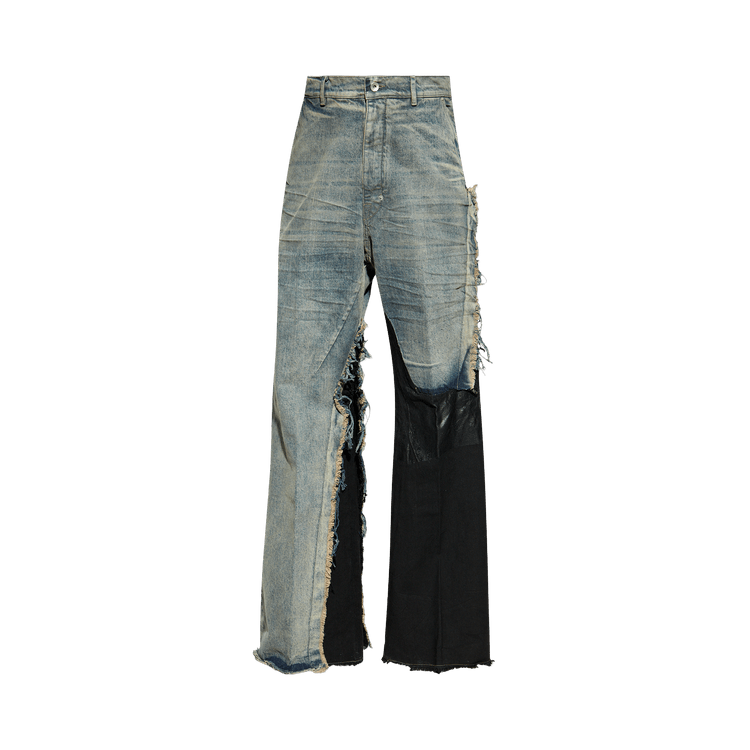 Rick Owens Pantaloni In Denim Joris Trousers 'Dirty Hustler/Black'