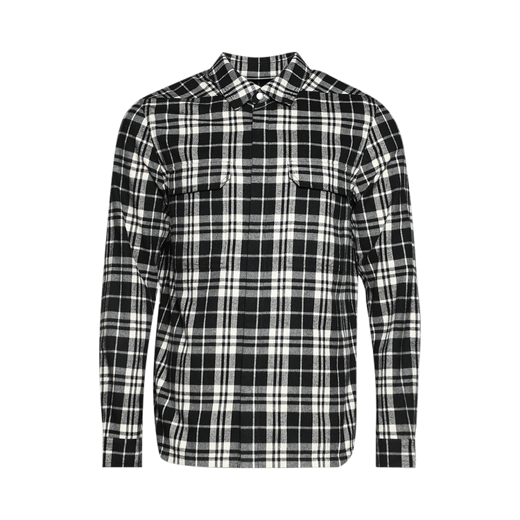 Rick Owens Outershirt 'Black Plaid'
