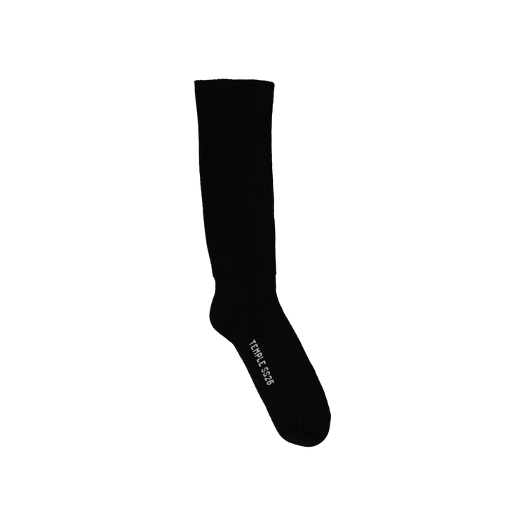 Rick Owens Mid Calf Socks 'Black/Milk'