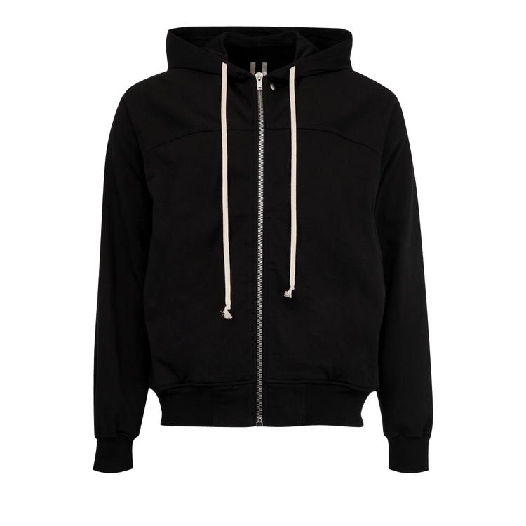 Rick Owens Zip-Up Hoodie 'Black'