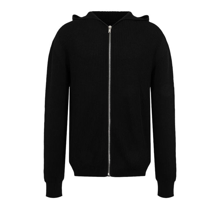Rick Owens Zipped Hoodie 'Black'