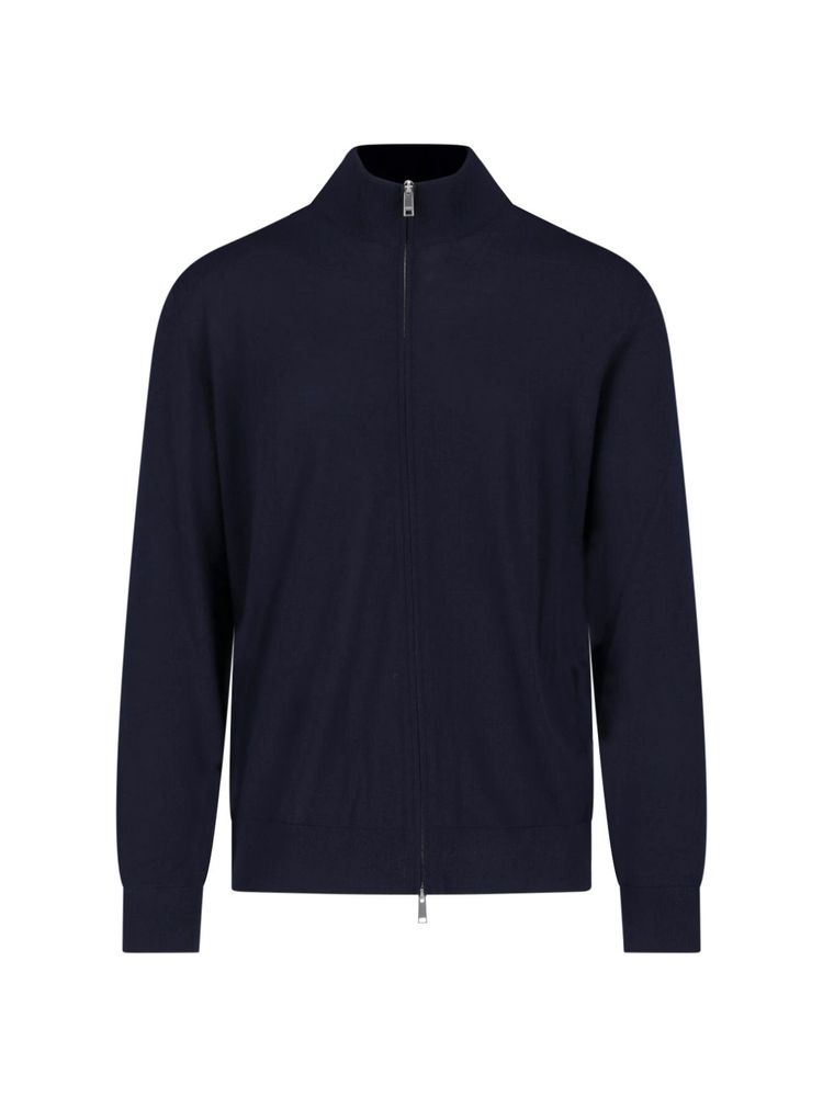 Zegna Zip-Up Stand-Collar Cardigan