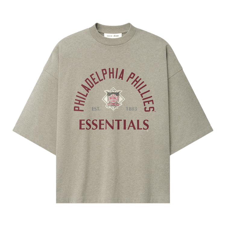 Fear of God Essentials Phillies National League Merch Tee 'Seal Heather'