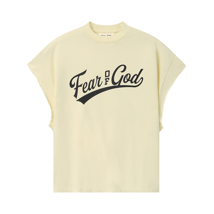 Fear of God Essentials Cut Off 90s Tee 'Chalk'
