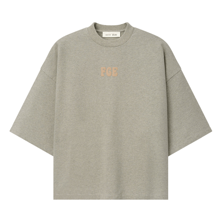 Fear of God Essentials Heavy Jersey Merch Tee Boxy Fit 'Washed Seal Heather'