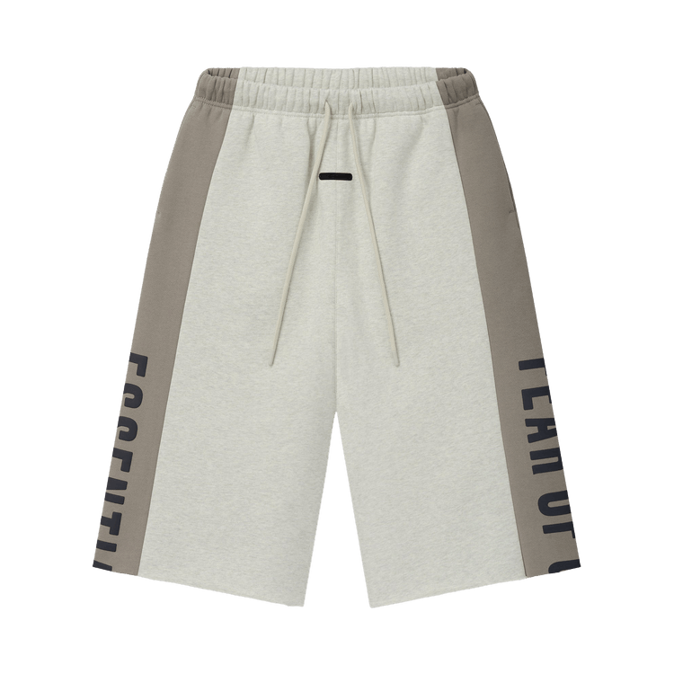 Fear of God Essentials Panelled Raw Cut Off Sweatpant 'Vanilla Heather/Seal'