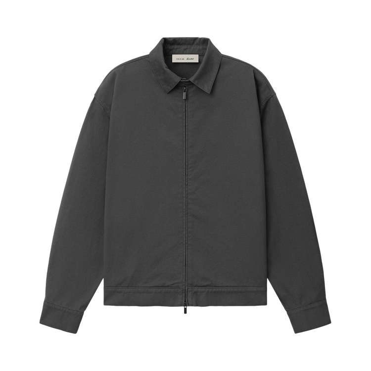 Fear of God Essentials Cotton Twill Work Jacket 'Iron Grey'