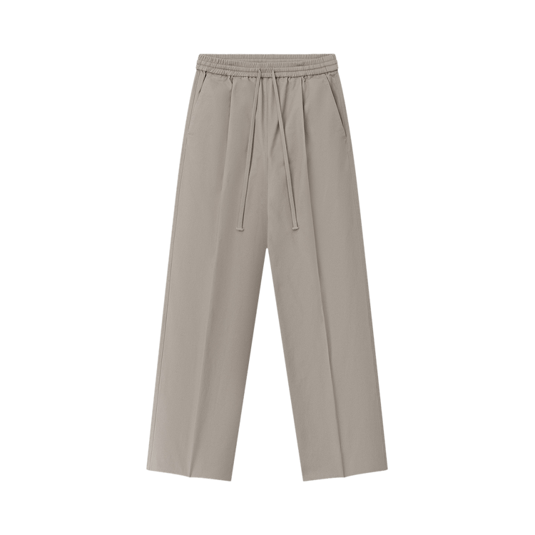Fear of God Essentials Silk Blend Pleat Front Drawstring Pant 'Seal'