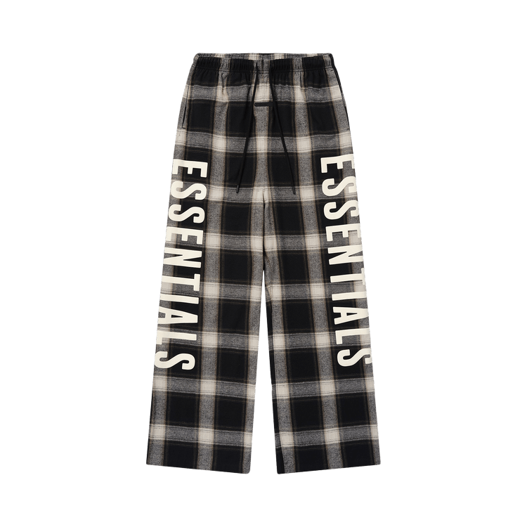 Fear of God Essentials Flannel Lounge Pant 'Iron Grey Plaid'