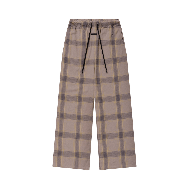 Fear of God Essentials Flannel Lounge Pant 'Seal Plaid'