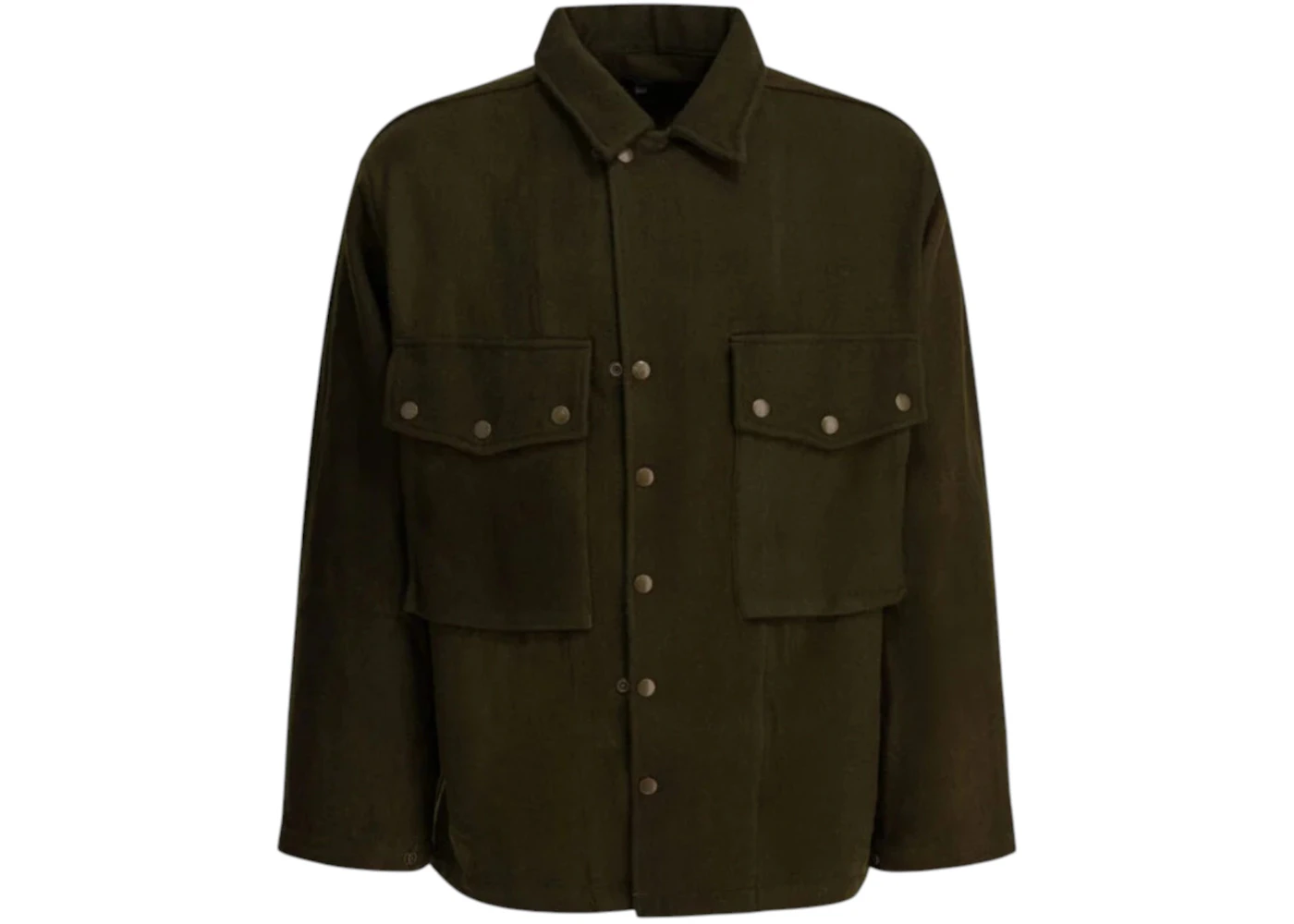 Needles Wool Overshirt Green