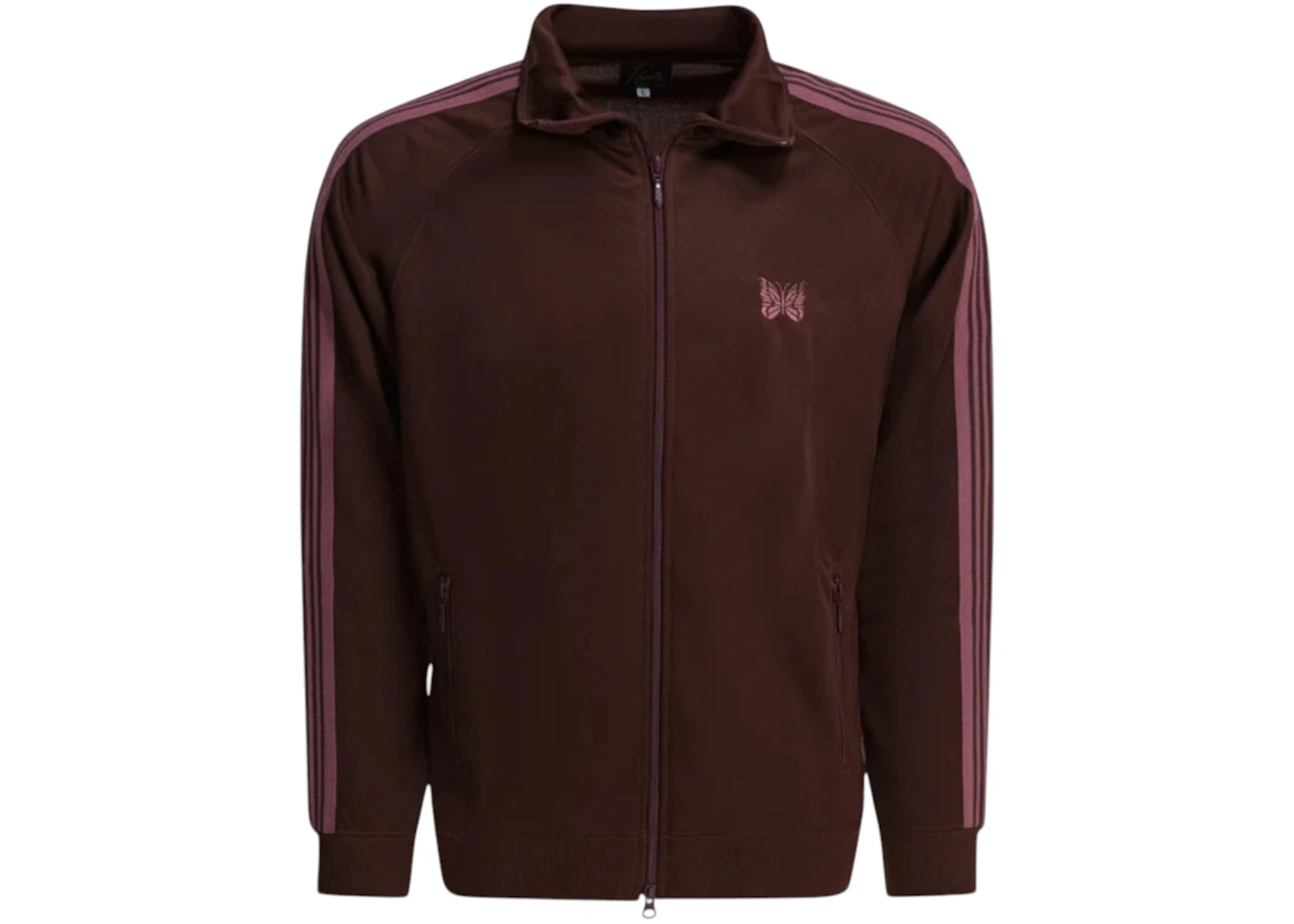 Needles Poly Smooth Zippered Sweatshirt Bordeaux