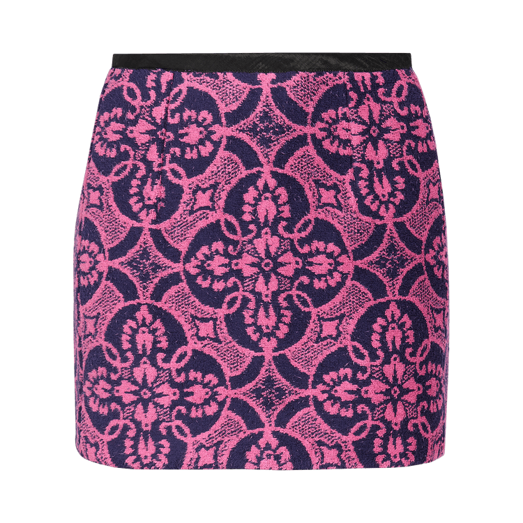 Marine Serre Oriental Towels Mini Skirt 'Oriental Fuschia'