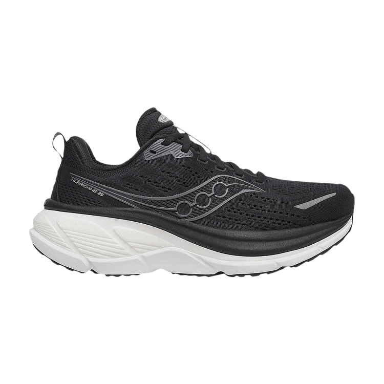 Saucony Wmns Wmns Hurricane 25 Wide 'Black White'