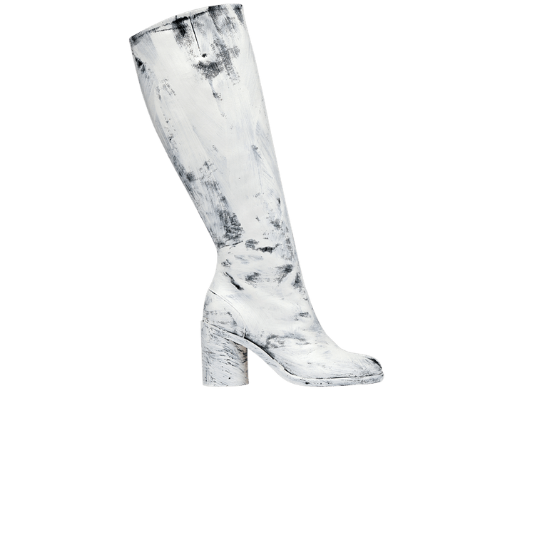 Maison Margiela Wmns Tabi Knee High Boot 'Painted - White'