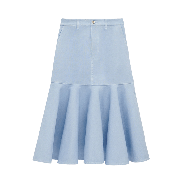 Loewe Flared Hem Midi Skirt 'Light Blue'