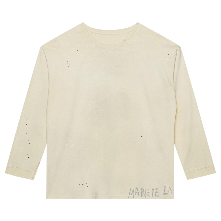 Maison Margiela Logo Long-Sleeve T-Shirt 'Dirty Ecru'