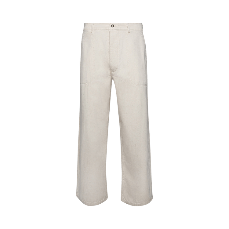 Maison Margiela High Waisted Trousers 'Ivory'