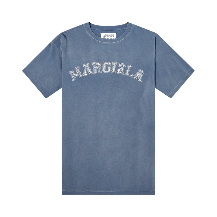 Maison Margiela Overdye Treatment Logo T-Shirt 'Blue'