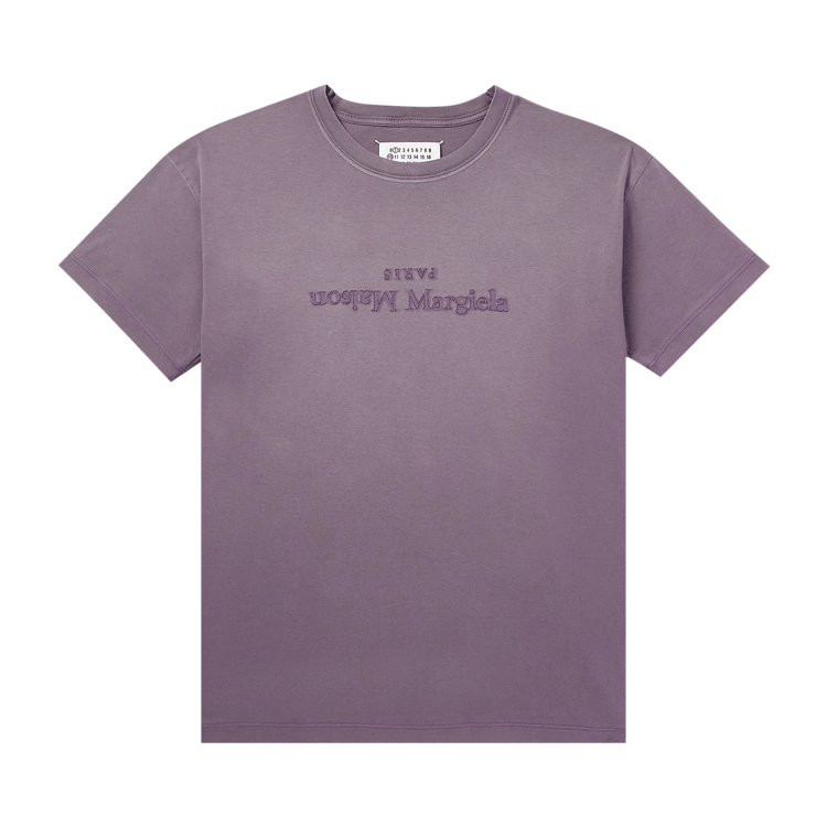 Maison Margiela Jersey Logo T-Shirt 'Aubergine'