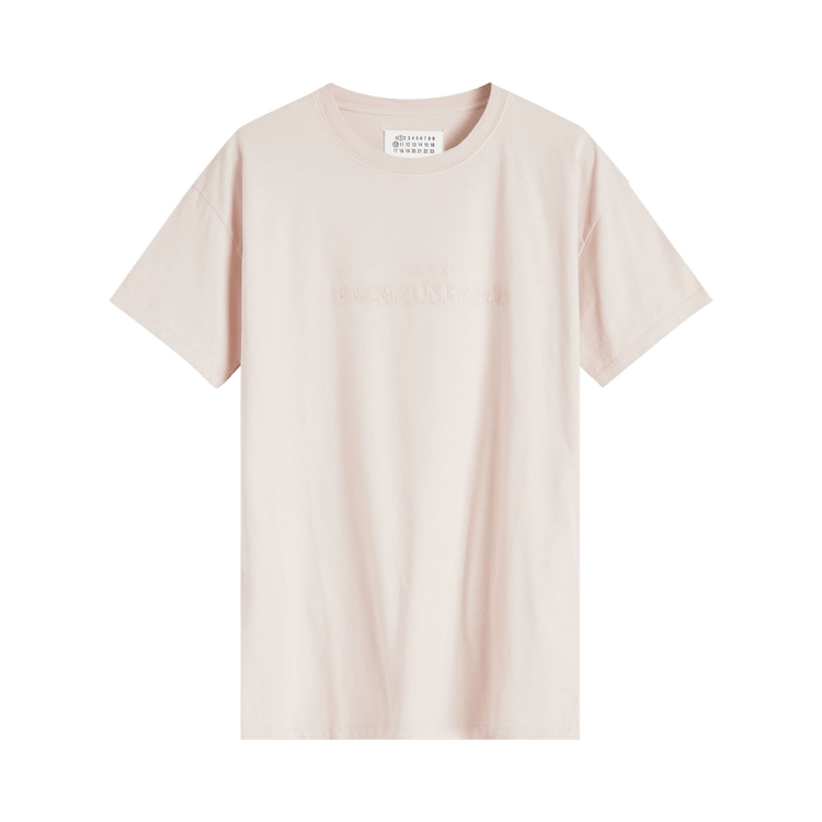 Maison Margiela Logo Embroidered T-Shirt 'Pink'