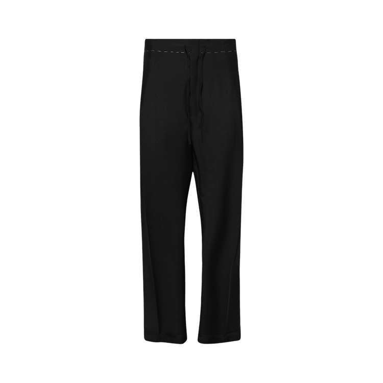 Maison Margiela Creased Stitch Detailed Trousers 'Black'