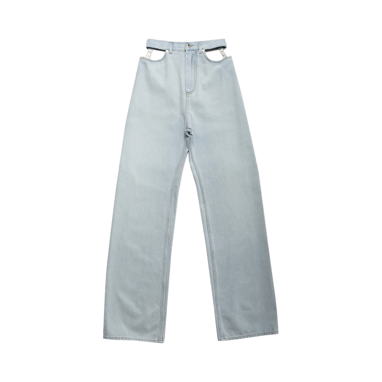 Maison Margiela Cut Out Waist Jeans 'Blue'