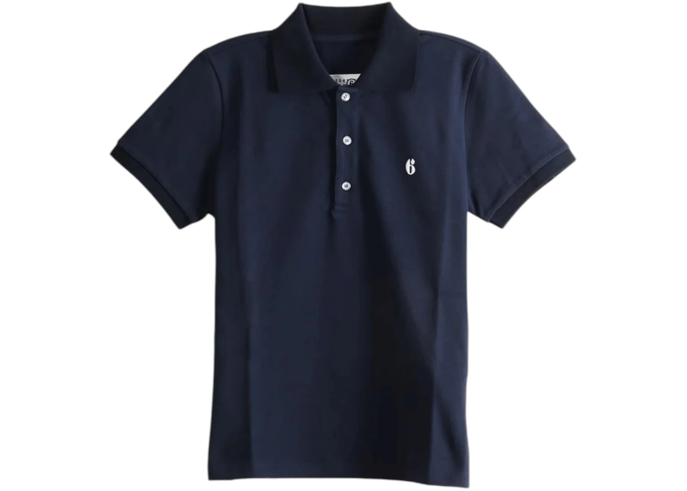 Maison Margiela Women's MM6 Avp Polo Shirt Blue Navy