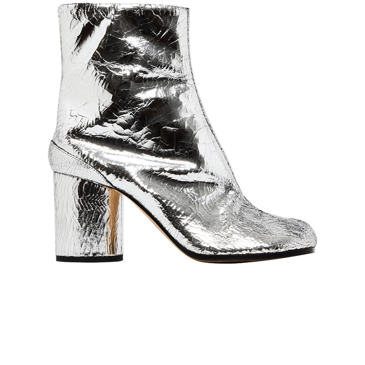 Maison Margiela Wmns Tabi Ankle Boot 'Cracked Metallic Silver'