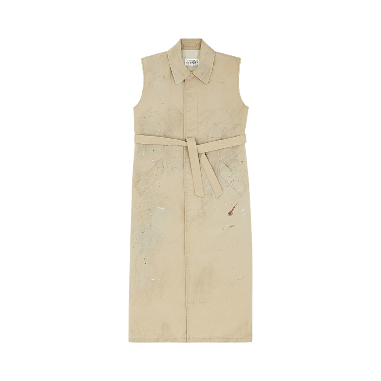 MM6 Maison Margiela Gabardine Gilet 'Beige'