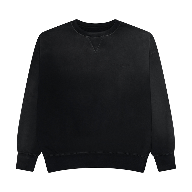 Maison Margiela Vintage Wash Logo Sweatshirt 'Black'