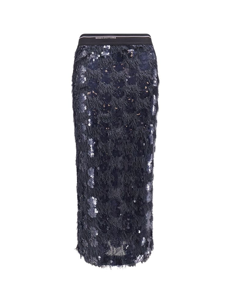 Semicouture Sequined Midi Skirt