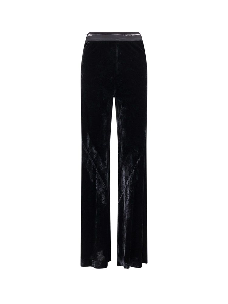 Semicouture Logo Waist Flared Pants