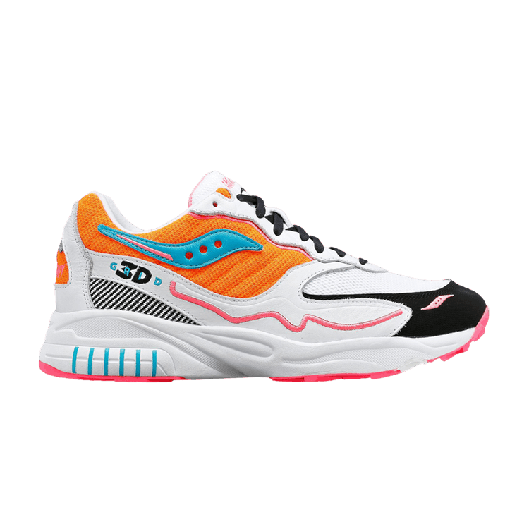 Saucony 3D Grid Hurricane 'White Orange'