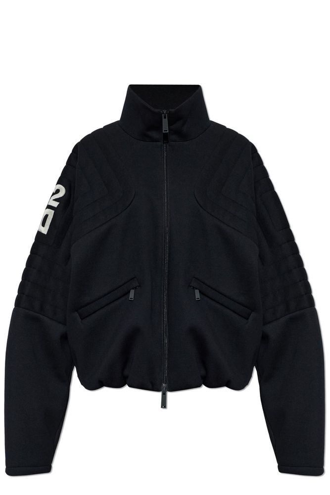 Dsquared2 Quilted Logo Zip Jacket