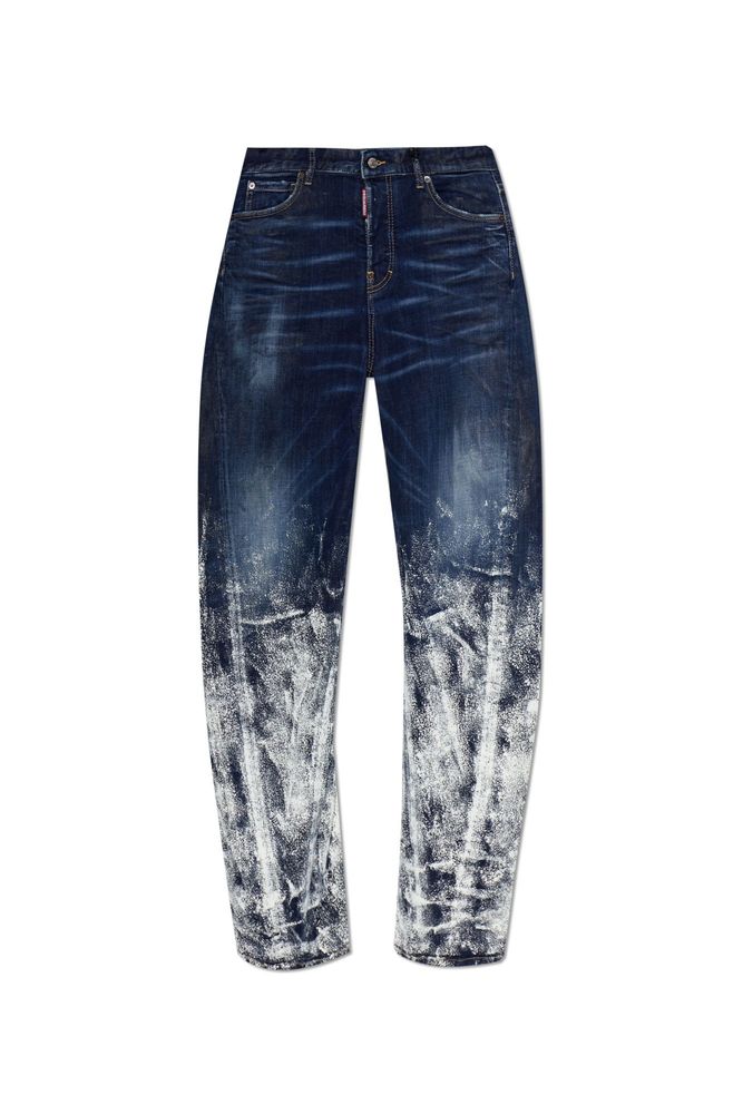 Dsquared2 Loose Twist Paint-Splatter Jeans