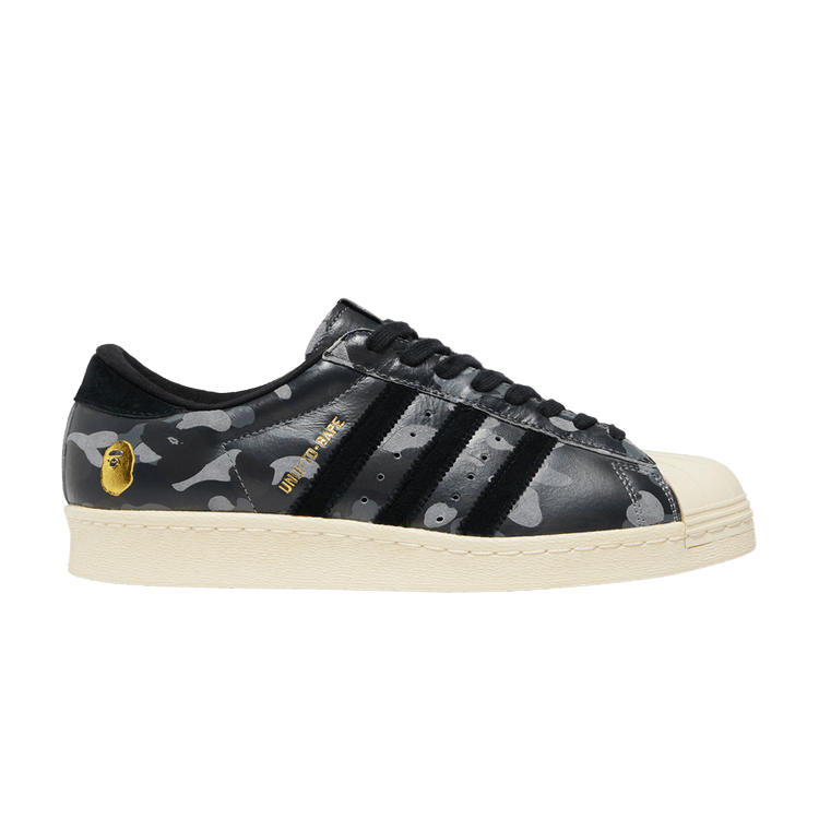 A Bathing Ape x Undeafeated x adidas Superstar 80s 'Black Camo'
