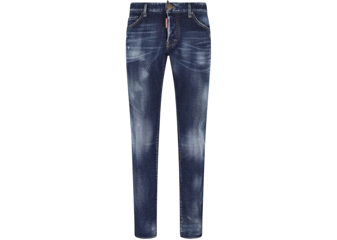 Dsquared2 Skater Jean Canadian Flag Badge Wash Jeans Blue