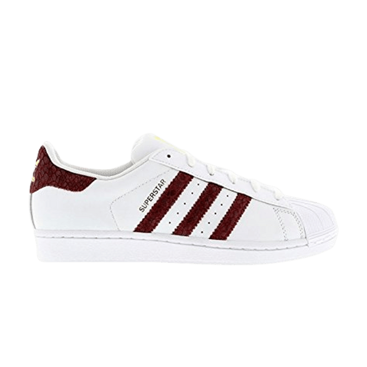 adidas Wmns Superstar 'White Burgundy'