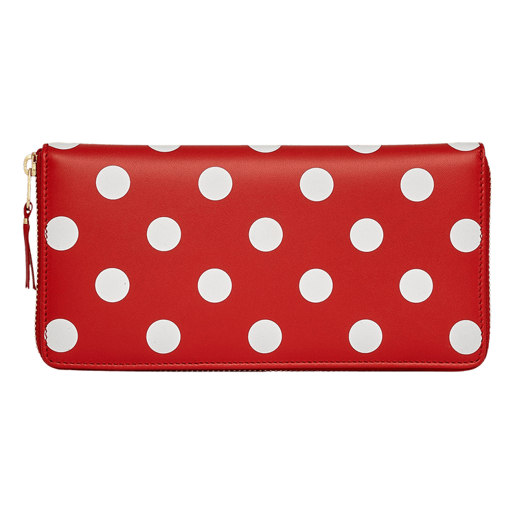 Comme des Garçons Polka Dot Printed Wallet 'Red'