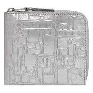 COMME des GARCONS FW25 Embossed Logo Wallet 'Silver'
