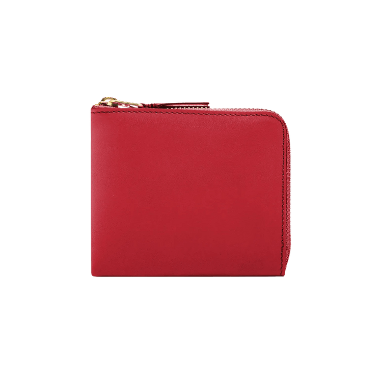 Comme des Garçons Wallet Classic Leather Line L-Zipper Wallet 'Red'