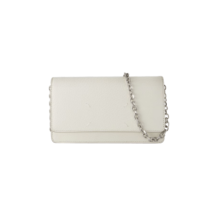 Maison Margiela Leather Fold Over Bag 'White'