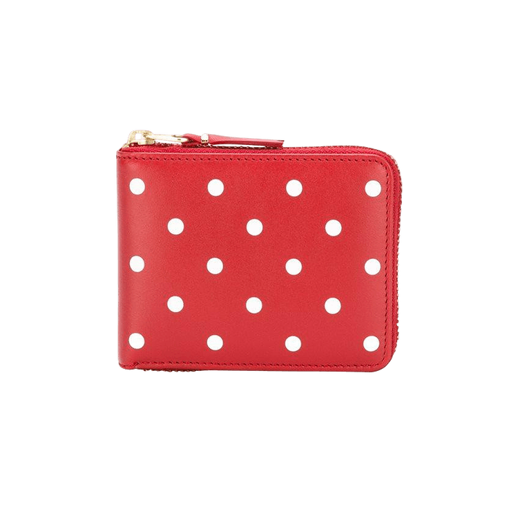 Comme des Garçons Polka Dots Printed Wallet 'Red'
