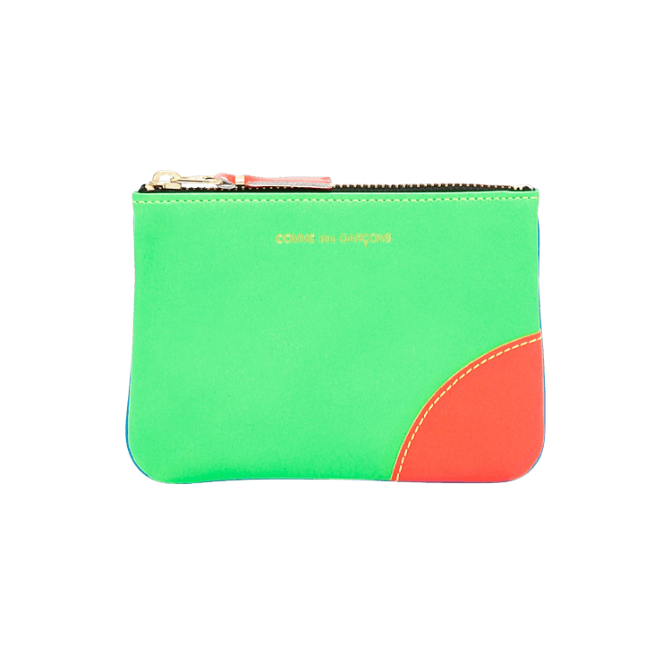 Comme des Garçons Wallet Super Fluo Leather Line Wallet 'Green/Orange'