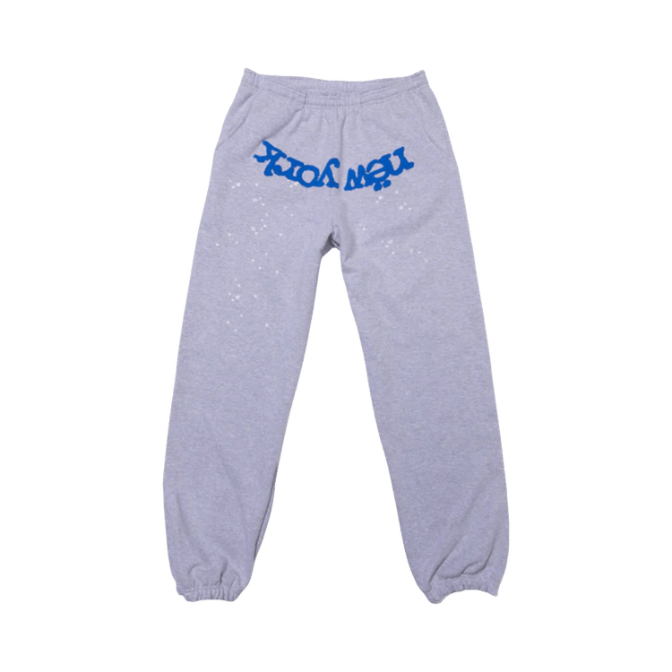Sp5der OG Web V2 Knicks Home Sweatpants 'Grey'